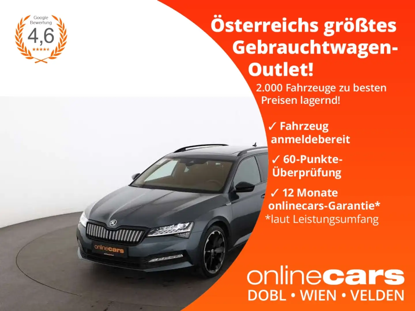 Skoda Superb Combi 1.4 TSI Sportline iV Aut MATRIX SKY Grau - 1