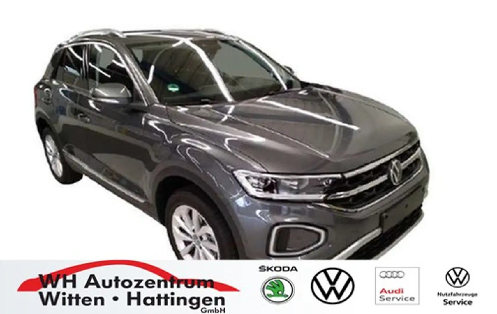 Volkswagen T-Roc 1.5 TSI DSG Style NAVI AHK LED PARK-ASSIT ACC P... Grijs - 1