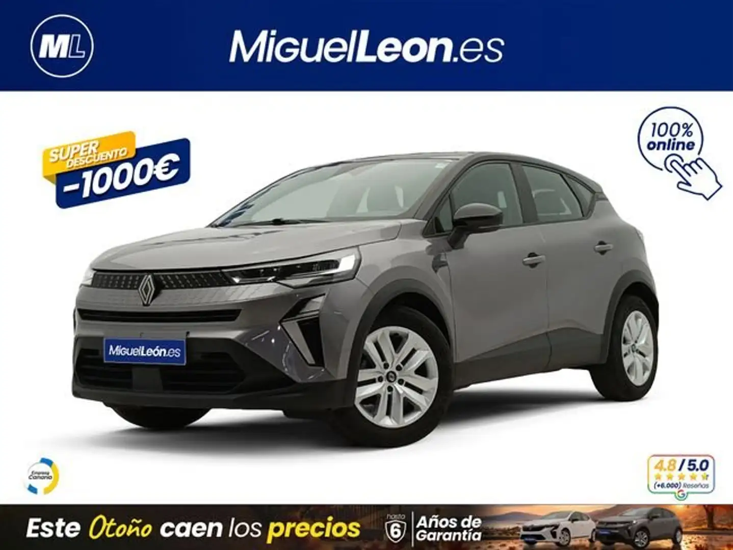 Renault Captur evolution TCe 67kW (90CV) Gris - 1