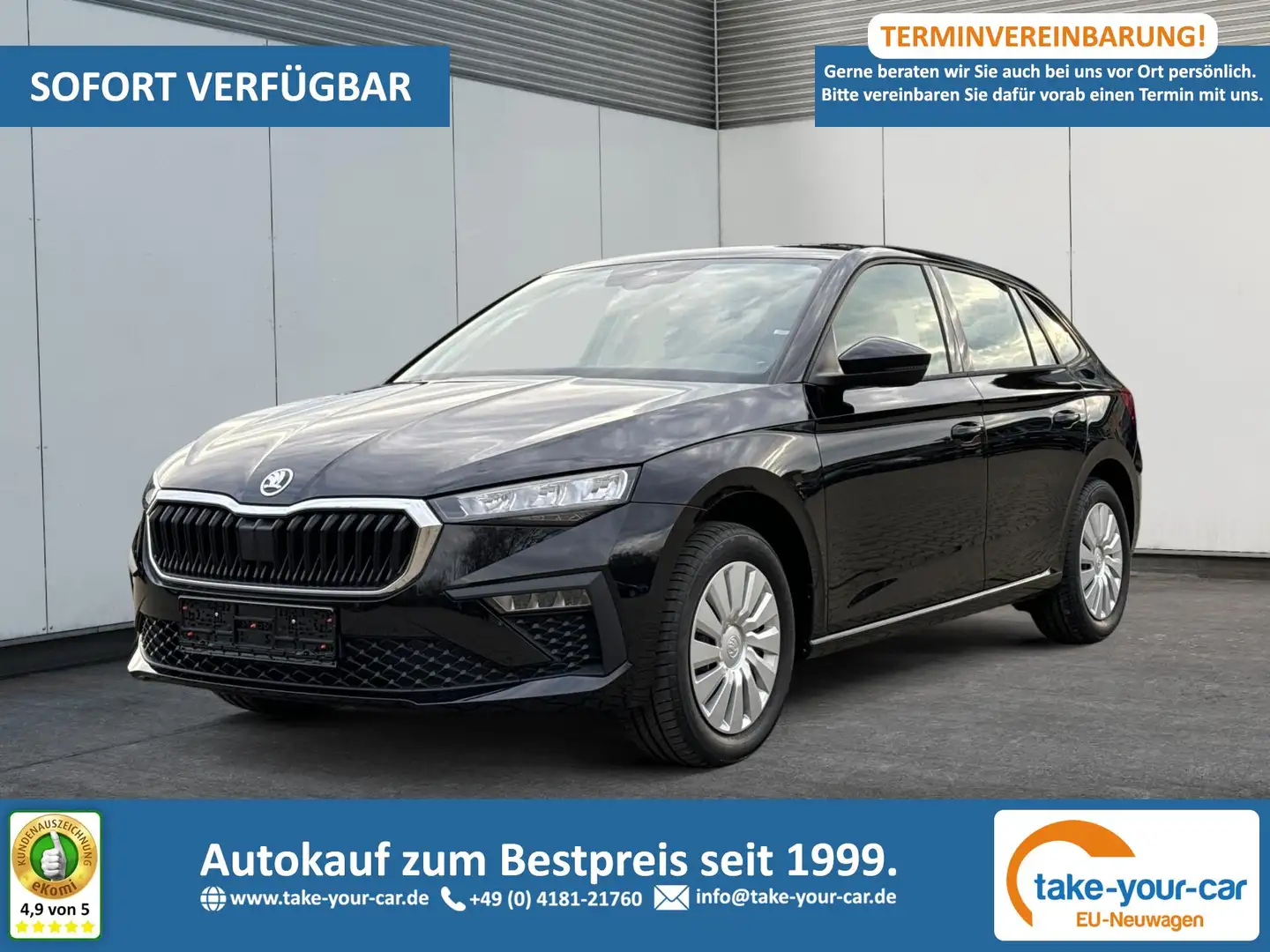 Skoda Scala Selection LED+PDC+LANE ASSIST+SHZ 1.0 TSI 85 kW... Schwarz - 1