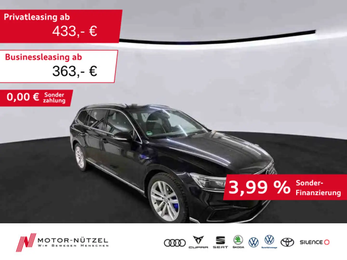 Volkswagen Passat Variant GTE DSG 5JG+MATRIX+NAV+AHK+STDHZG Schwarz - 1