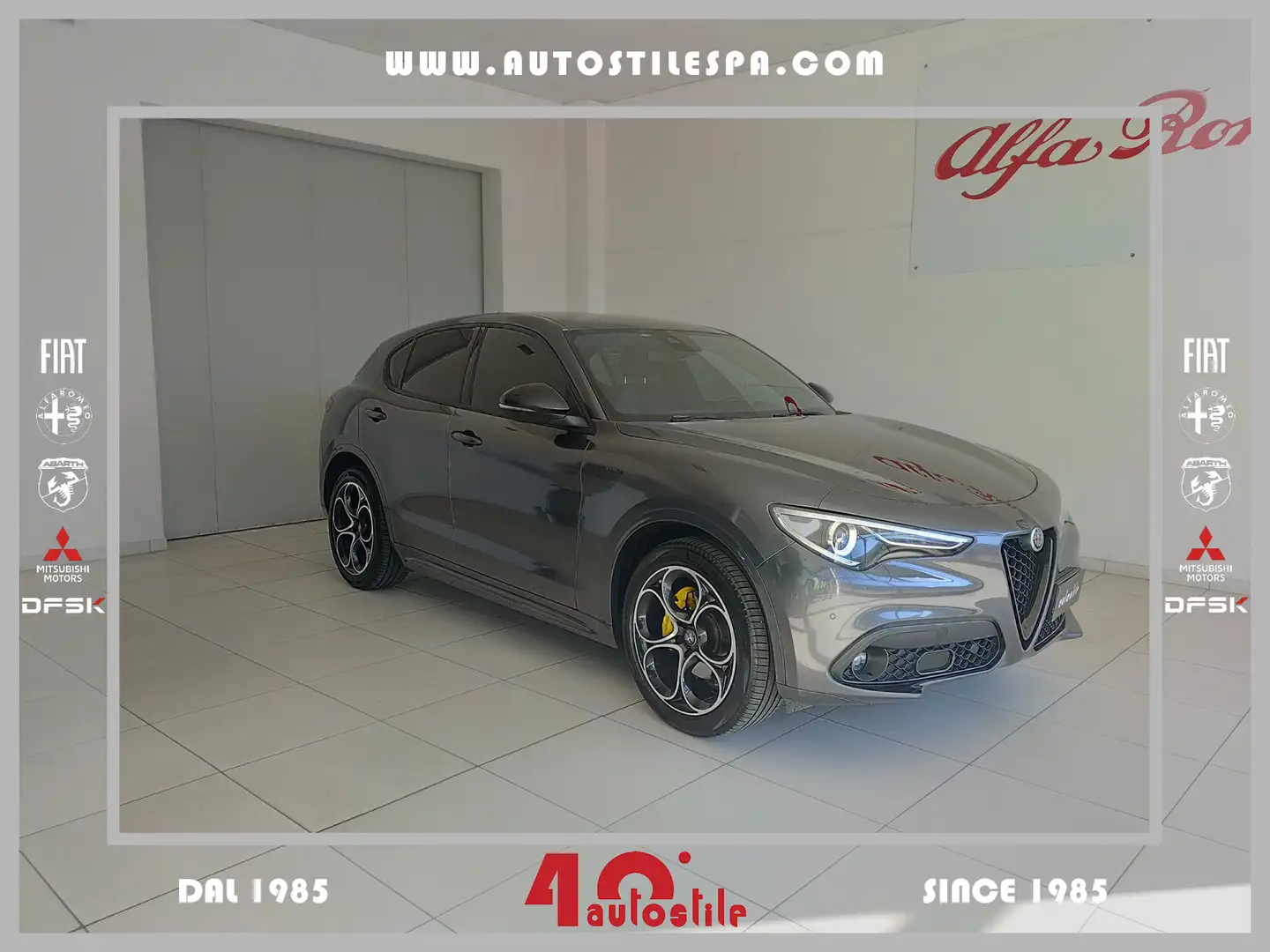 Alfa Romeo Stelvio Stelvio 2.2 Turbodiesel 210 CV AT8 Q4 Veloce Grigio - 1
