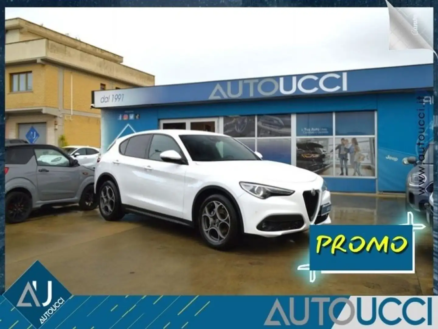 Alfa Romeo Stelvio 2.2 Turbodiesel 160 CV AT8 RWD Sprint Bianco - 1