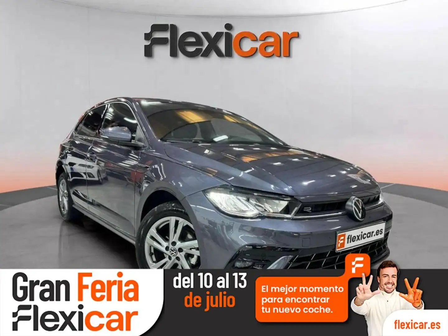 Volkswagen Polo 1.0 TSI R-Line 70kW Gris - 1
