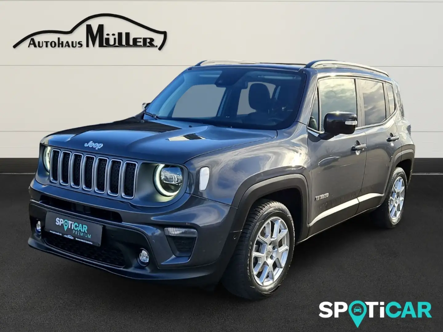 Jeep Renegade Limited 1.5 MHEV 48V Panorama Navi LED Grijs - 1