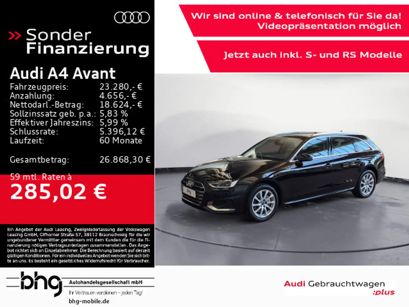 Audi A4 40 TDI S tronic advanced *LED*DAB*NAVI Schwarz - 1