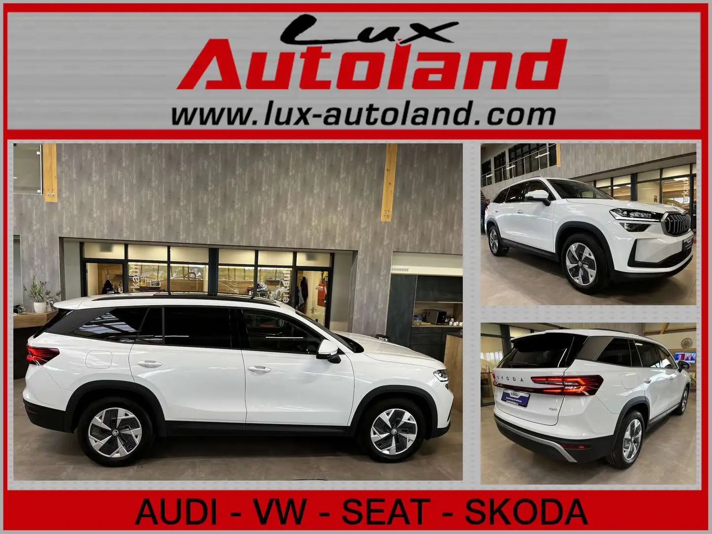 Skoda Kodiaq TDI 4x4 Selection AHK ACC 5JG Matrix Pano Wit - 1