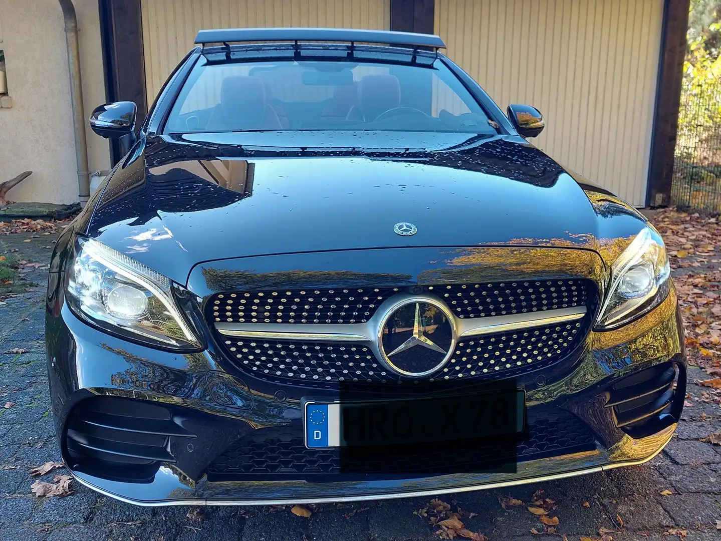 Mercedes-Benz C 220 C-Klasse Cabrio Diesel 4Matic 9G- AMG Line Noir - 1