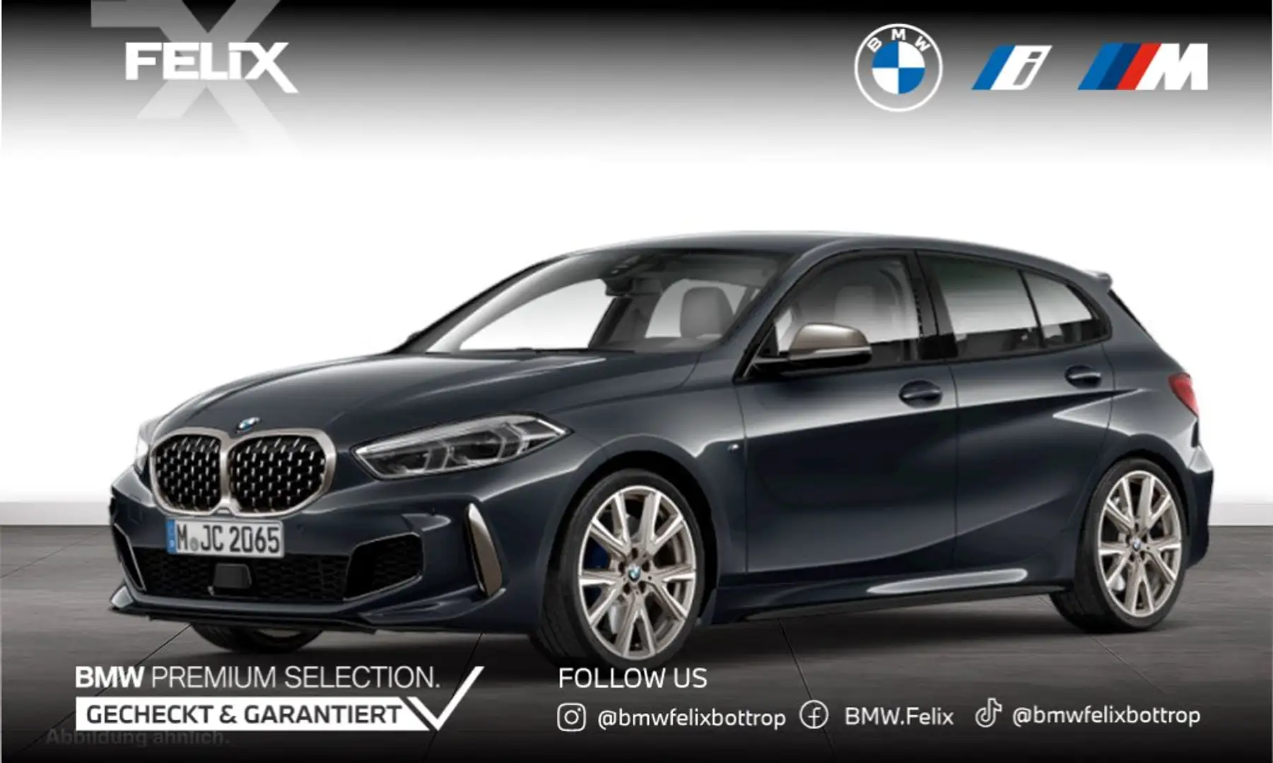 BMW 135 M135i xDrive M SPORT+LIVE COCKPIT PRO+DR.ASSIST+ Grau - 1