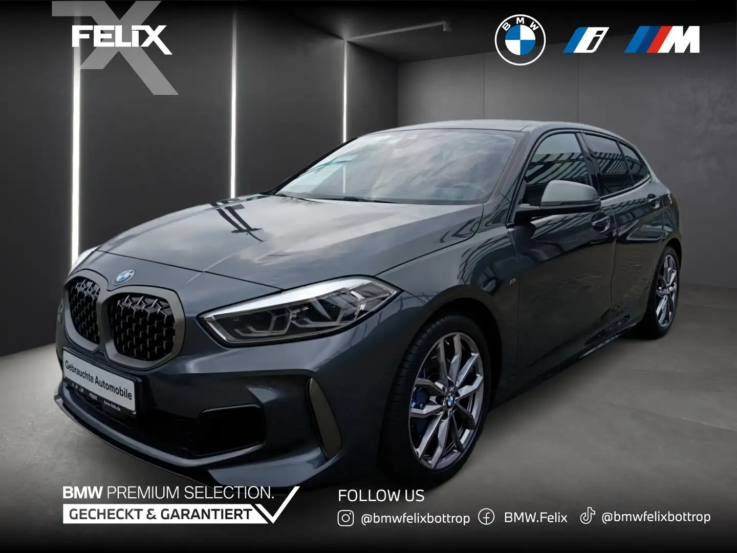BMW 135 M135i xDrive M SPORT+LIVE COCKPIT PRO+DR.ASSIST+ Grau - 1