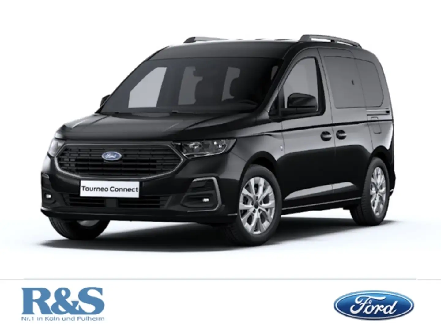 Ford Tourneo Connect Titanium  Tempomat+Navi+KeyFree+Klimaanlage Schwarz - 1