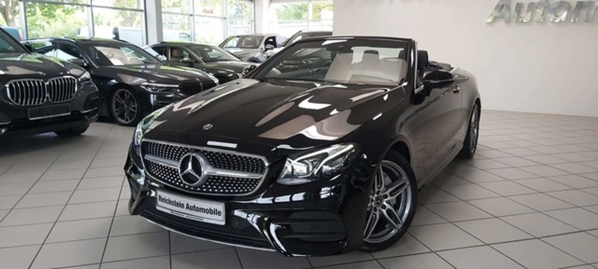 Mercedes-Benz E 200 4M CABRIO AMG AIRM MASSAGE NETTO 34.000 Schwarz - 1
