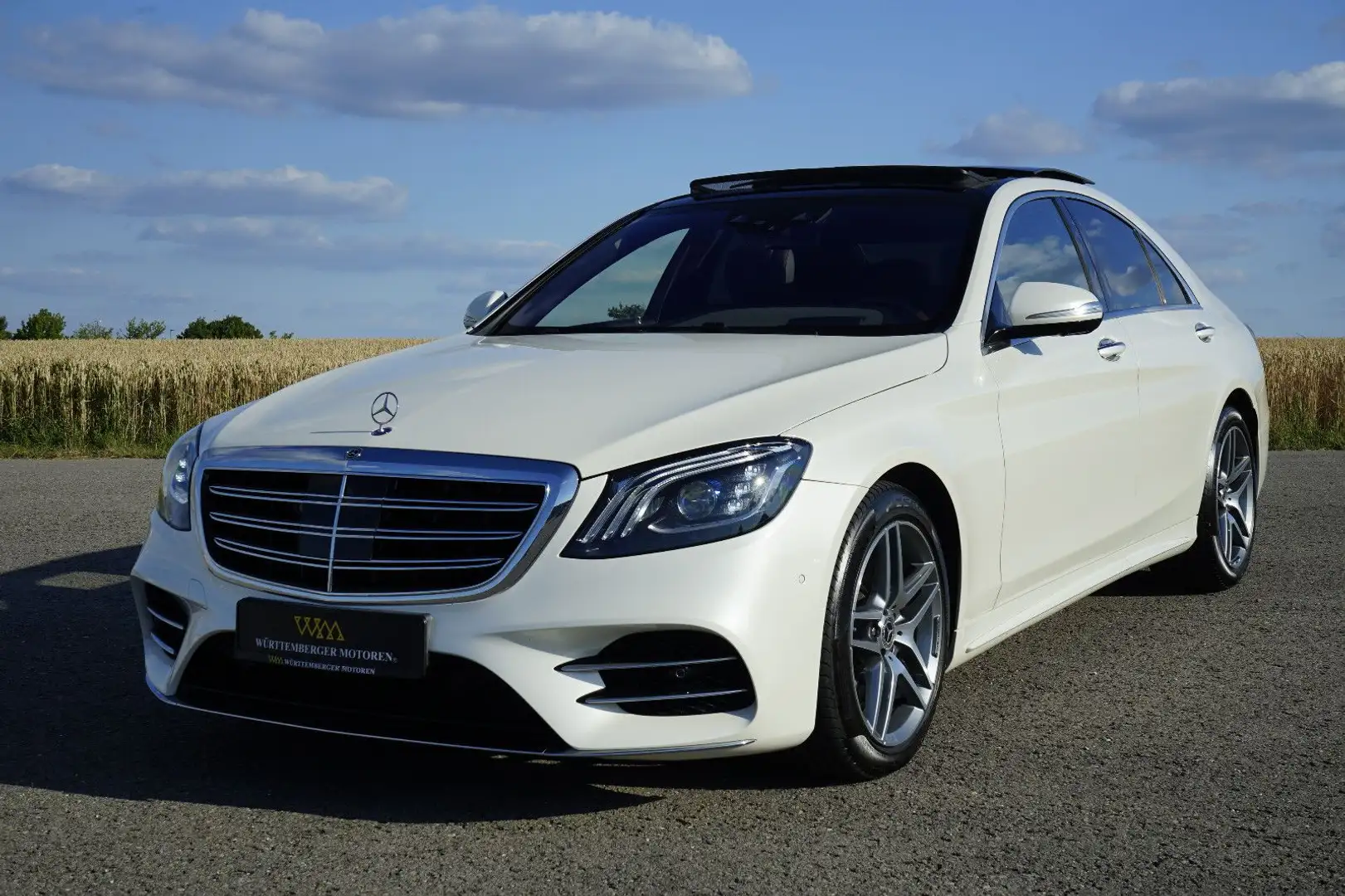 Mercedes-Benz S 560 S560 4Matic*AMG*PANO*TV*STHZG*HuD*BURME*MBEAM* Blanc - 1