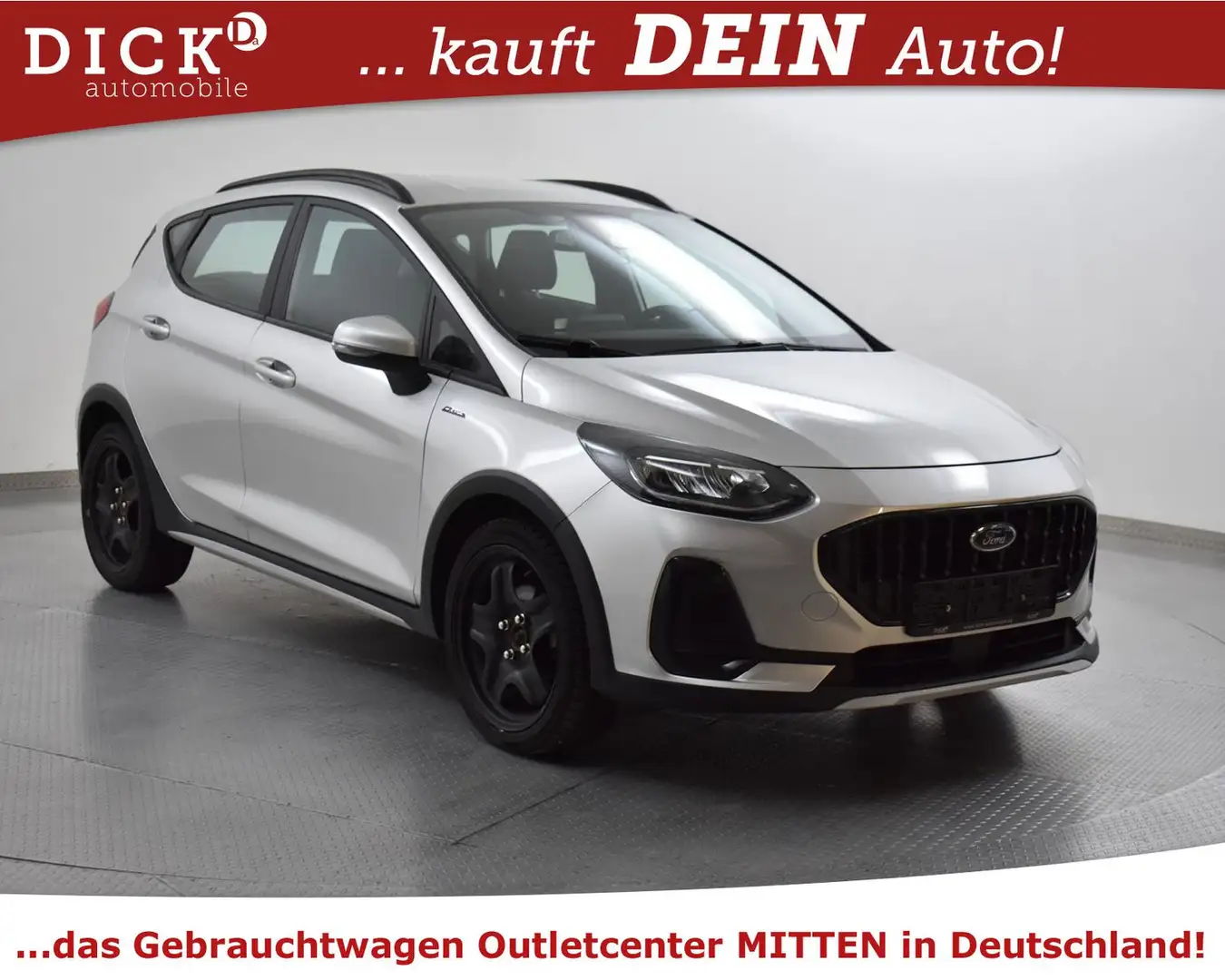 Ford Fiesta 1.0 EB Aut Active LED+SITZHZ+PDC+DAB+TEMP Silber - 1
