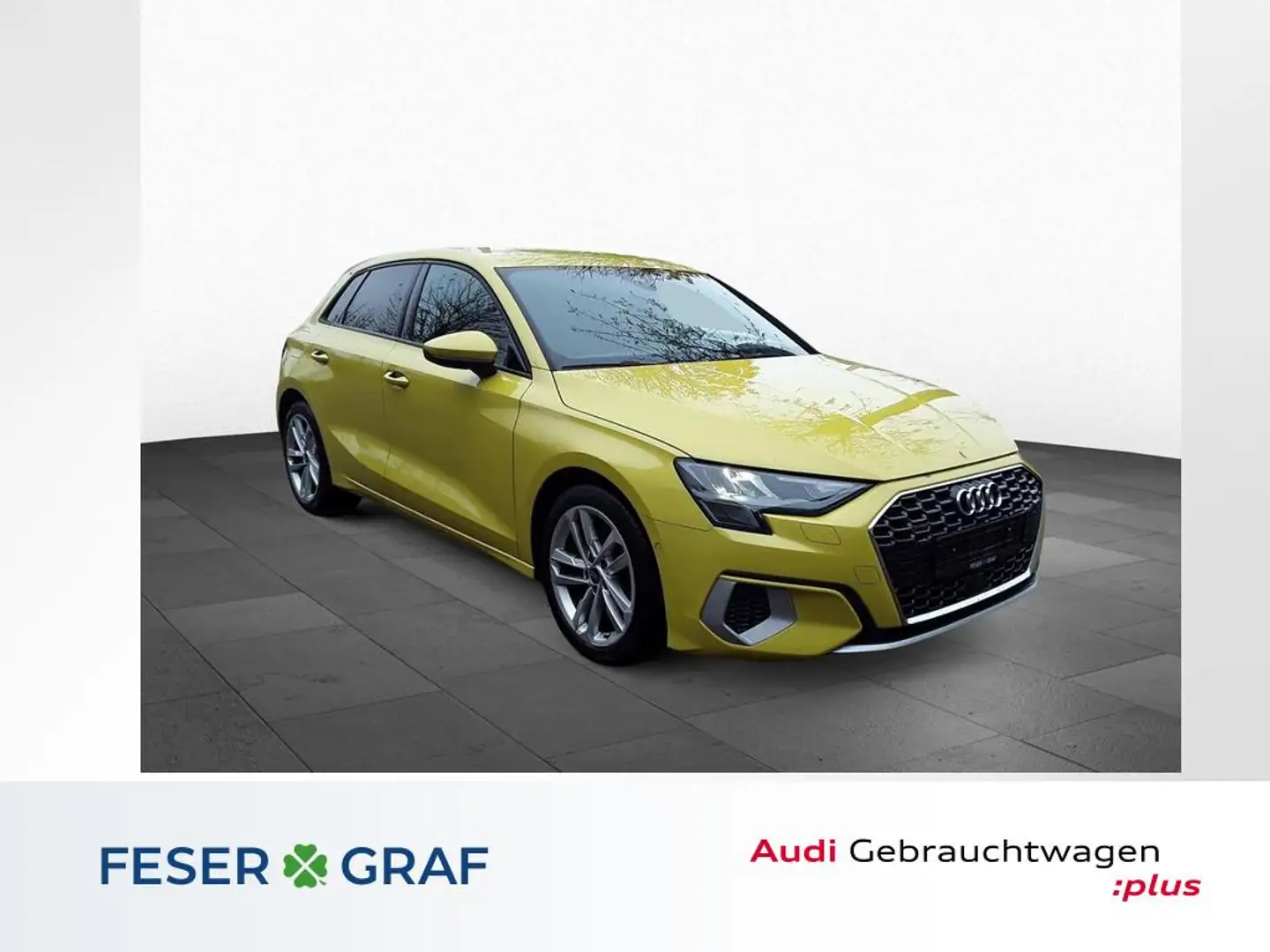 Audi A3 40 TDI qu S line-AHK-Stdhzg-B&O-Stdhzg Gelb - 1