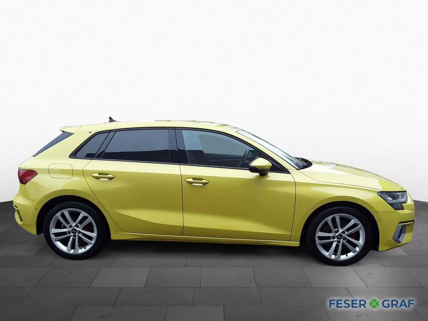 Audi A3 40 TDI qu S line-AHK-Stdhzg-B&O-Stdhzg Gelb - 2