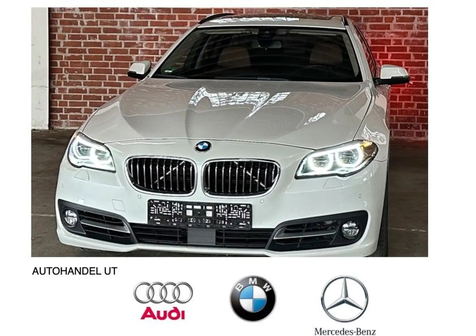 BMW 520 d xDrive Touring LED/HeadUP/PANO/AHK/R.Kamera Biały - 1
