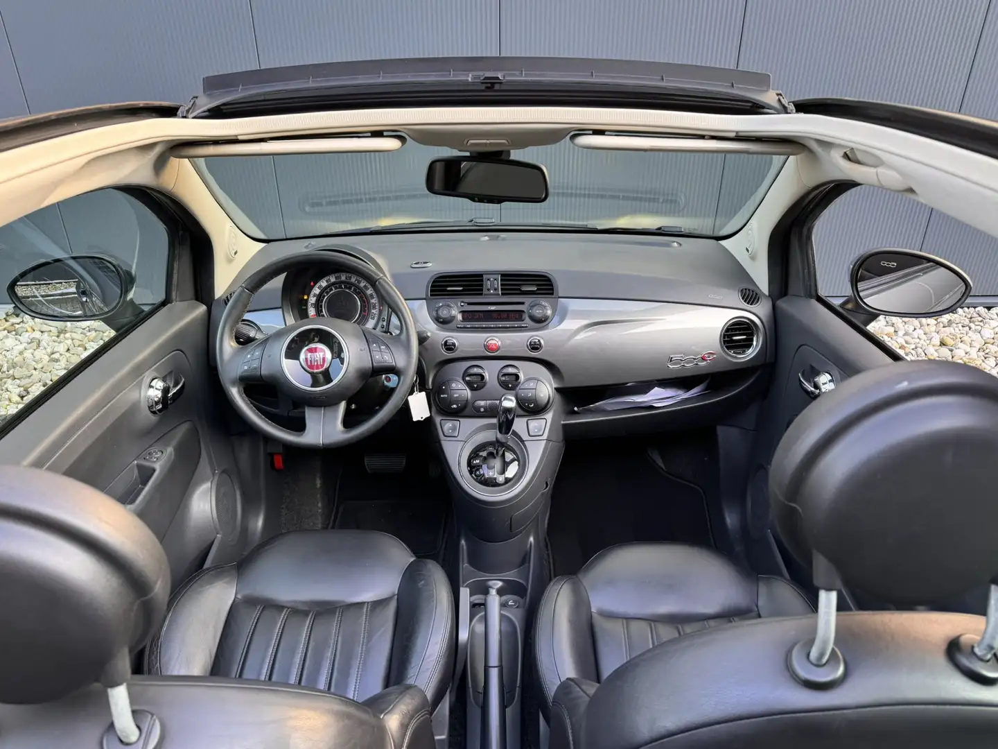 Fiat 500C 0.9 TwinAir Lounge | Automaat | Cabrio | Lederen b Grau - 2
