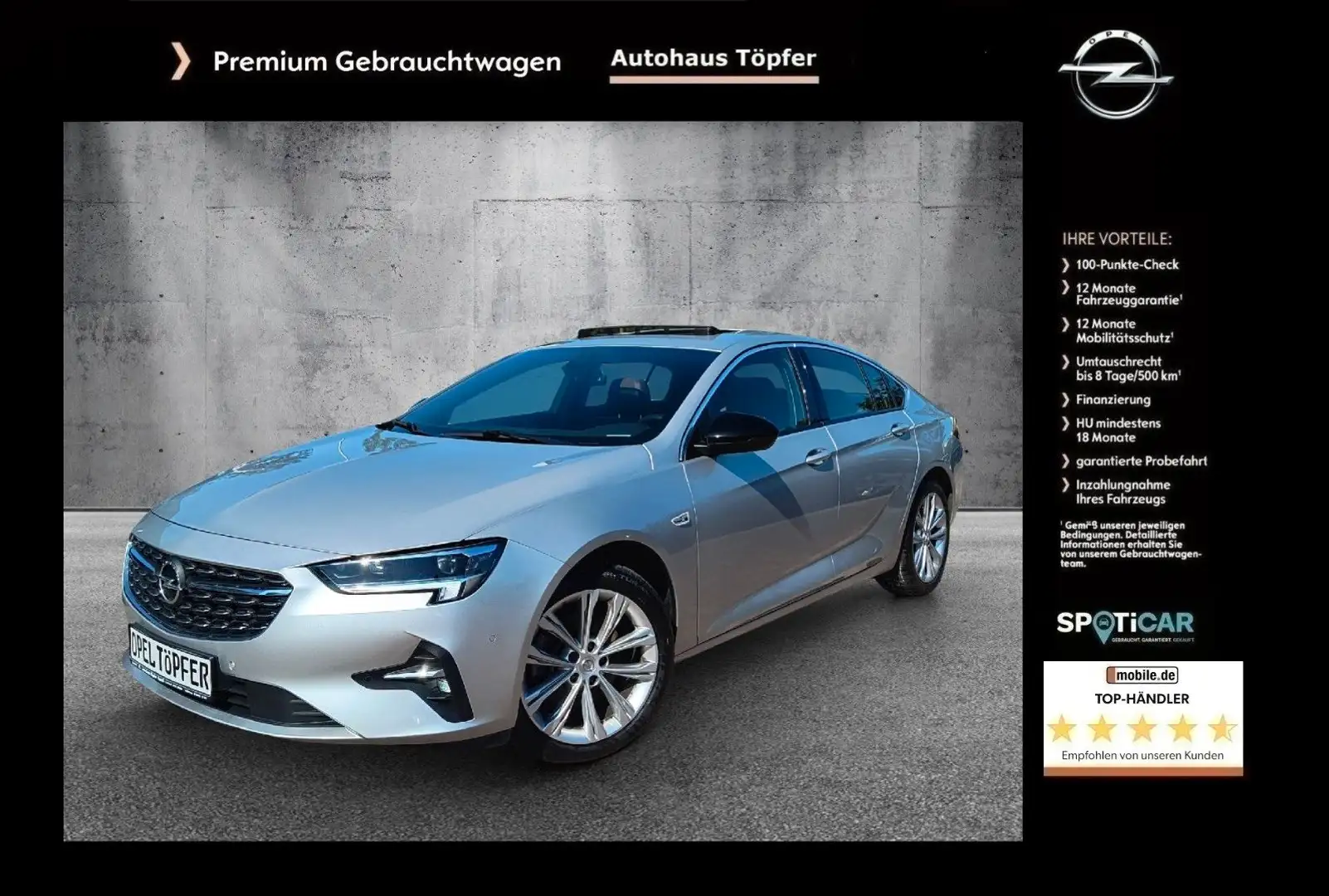 Opel Insignia B Grand Sport Premium "Elegance" 1-Hand Silber - 1