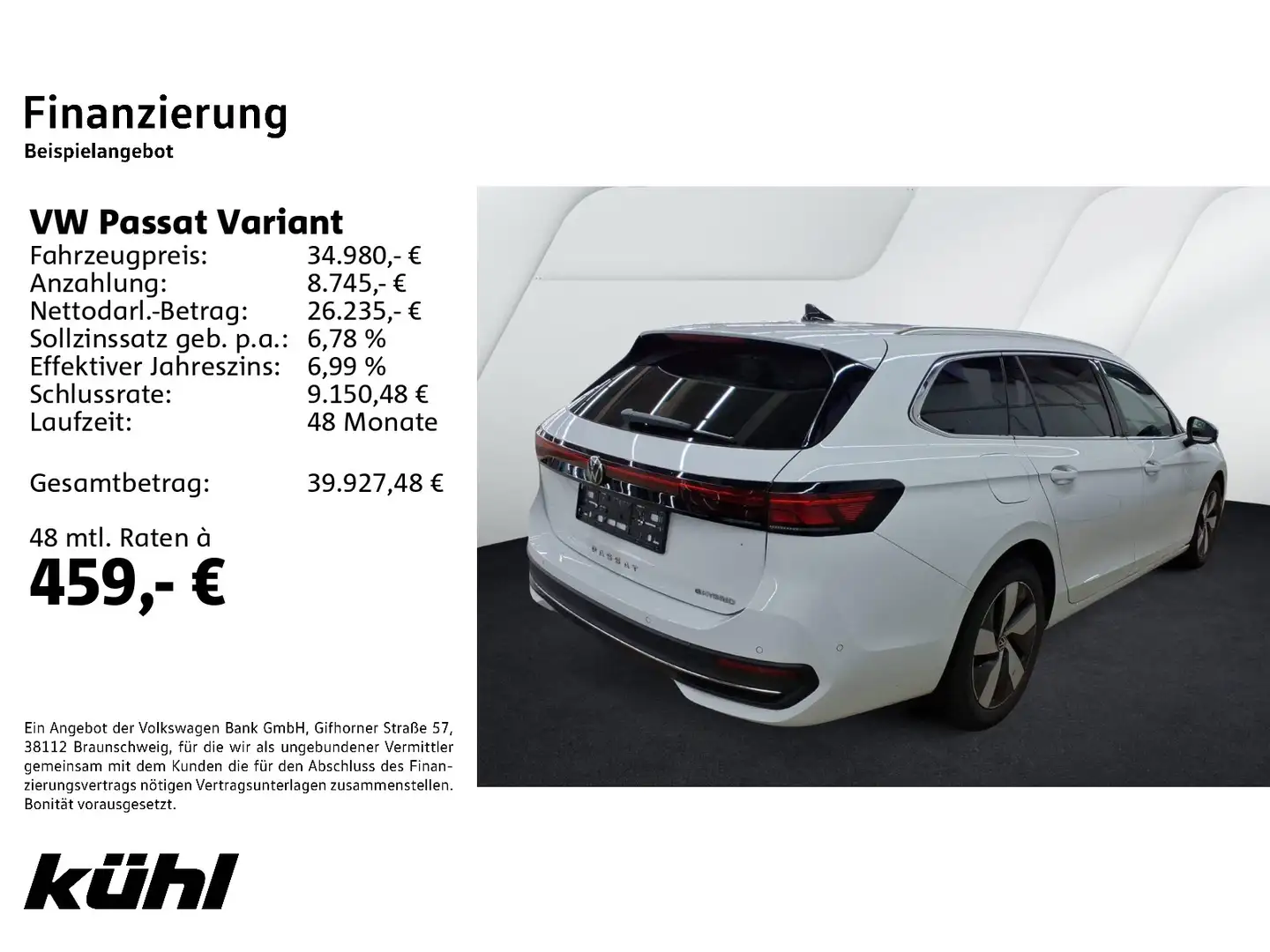 Volkswagen Passat Variant 1.5 TSI eHybrid DSG Business LED/ Weiß - 2