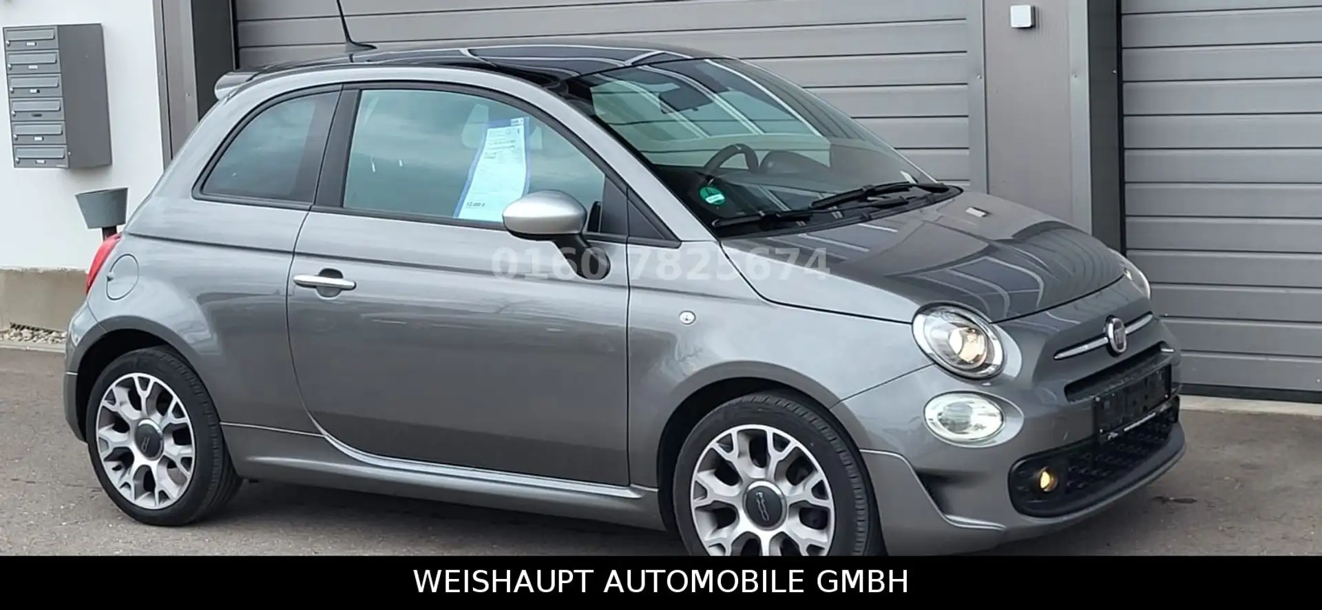 Fiat 500 RockStar Navi-Tempomat-Glasdach. Grigio - 1