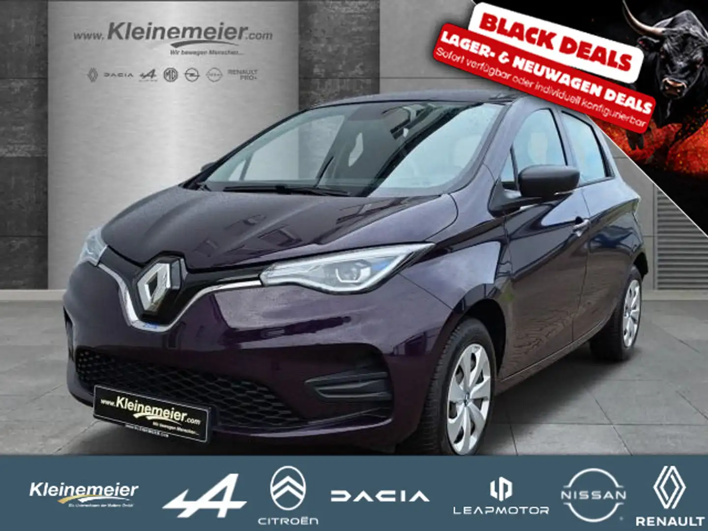 Renault ZOE Zoe Life ZE40*Mietbatterie*Android*Car-Play*Blac Mauve - 1