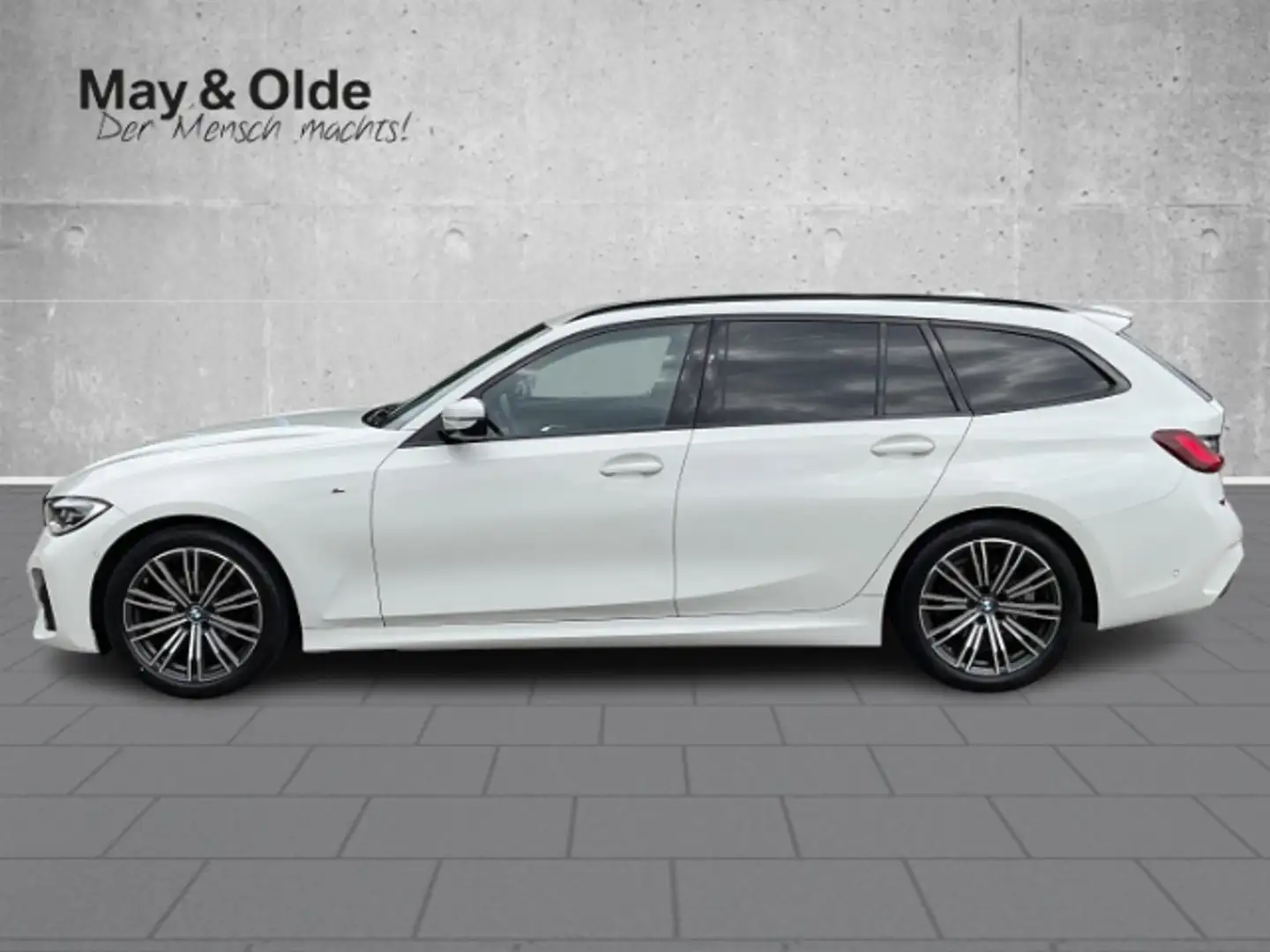 BMW 318 d M Sport LED Navi SHZ PDC RFK Klimaaut Blanc - 2