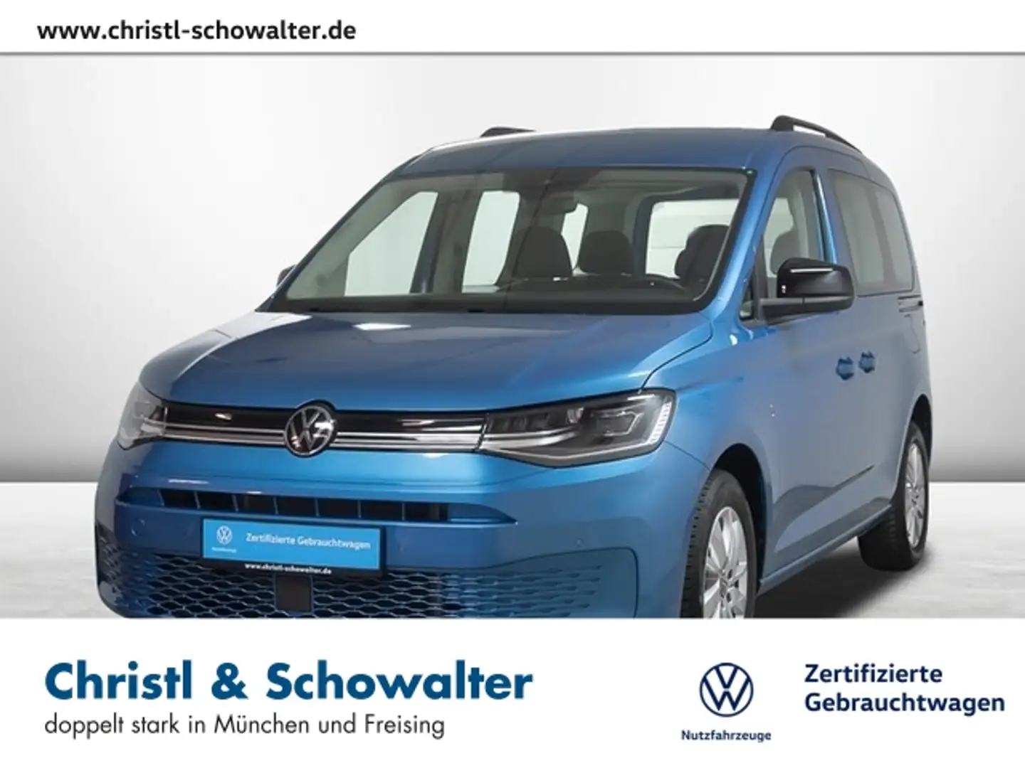 Volkswagen Caddy 2.0 TDI Life LED KLIMA Bleu - 1