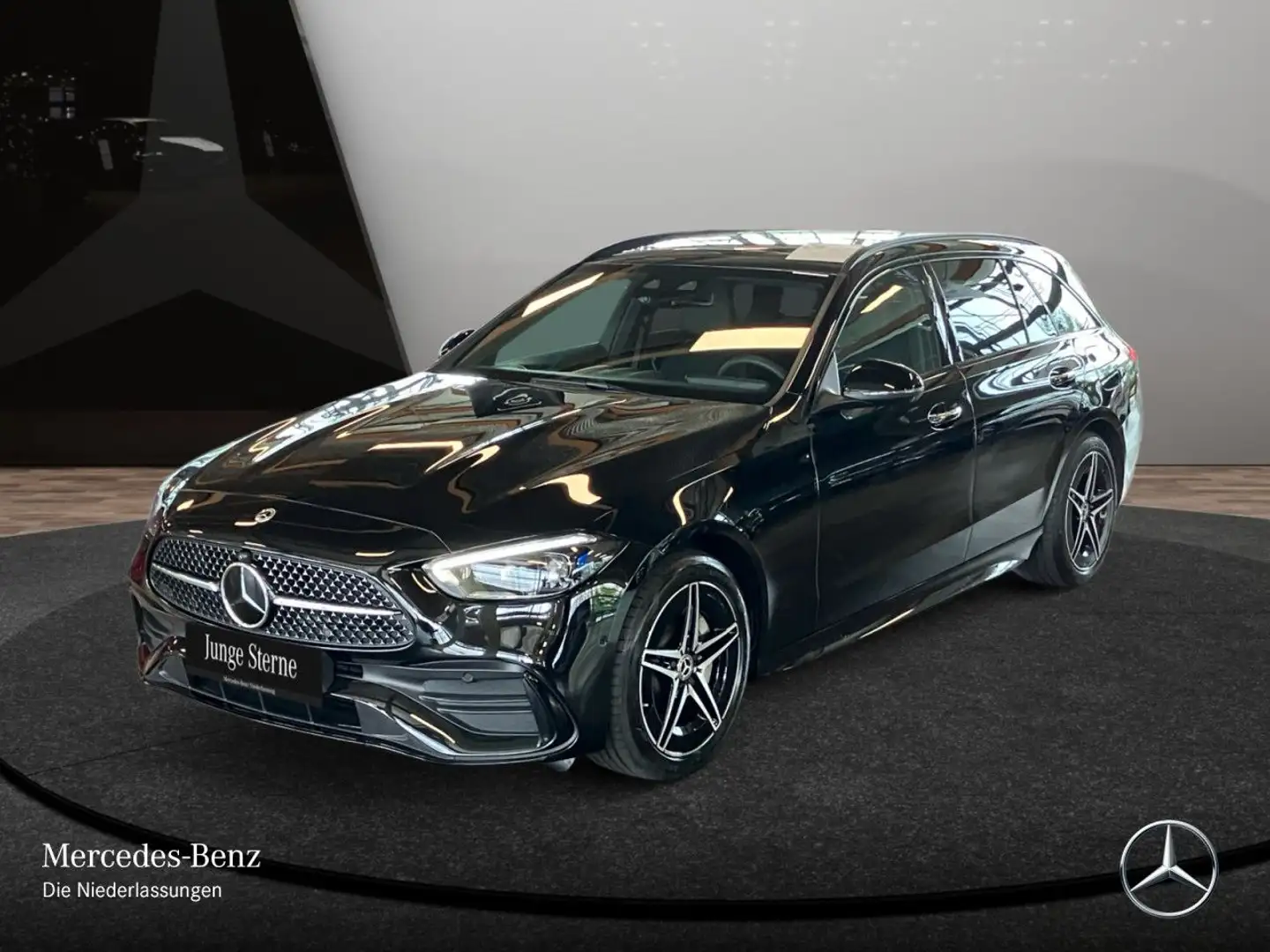 Mercedes-Benz C 300 e T AMG+NIGHT+PANO+360+KEYLESS+9G Schwarz - 2