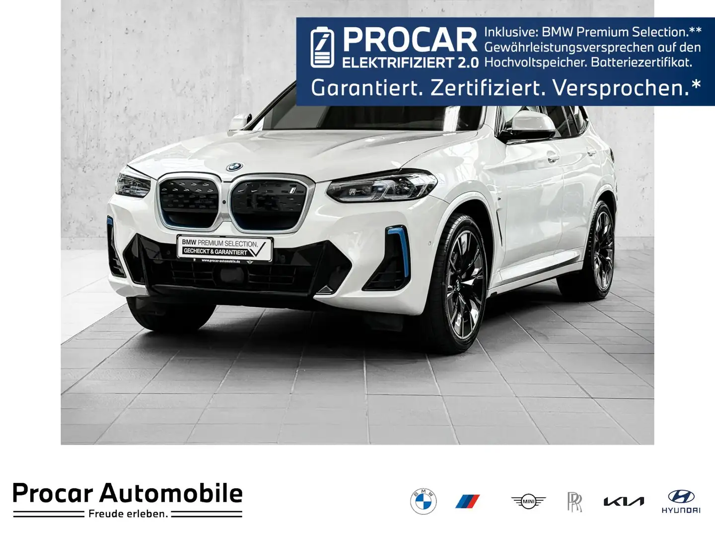 BMW iX3 M Sport AHK DAProf HUD PA+H/K Blanc - 1