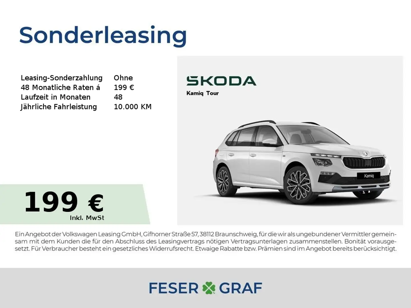 Skoda Kamiq Tour 1,0 TSI *KESSY*SZH*BHZ-LENK*KAMERA* Weiß - 1