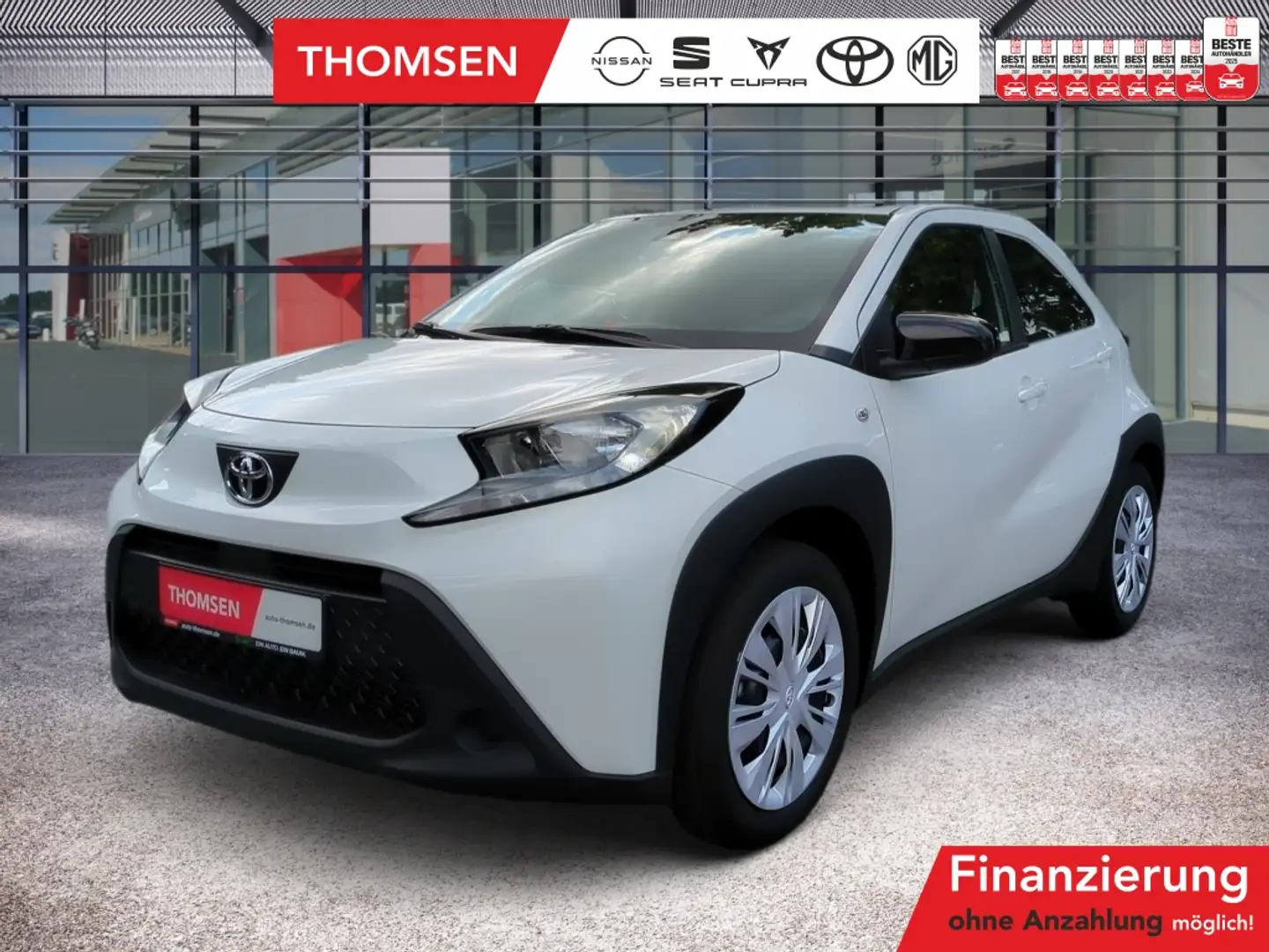 Toyota Aygo 1.0 Play Navi ACC Kam. SpurH DynLicht Wit - 1