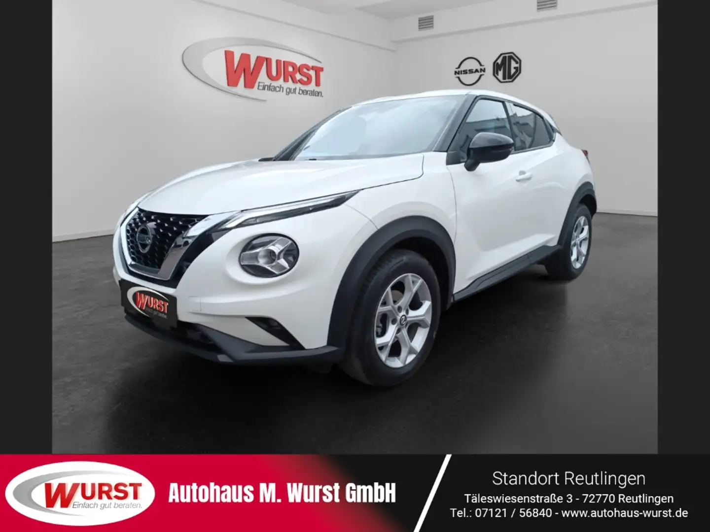 Nissan Juke N-Connecta 1.0 DIG-T EU6d Sitzheizung LED Rückfahr Weiß - 1