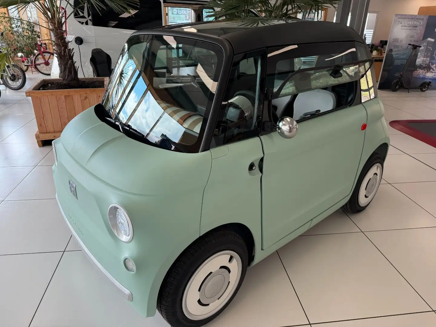 Fiat Topolino Handyhlt. / Fussmatten / Gepäcknetz Grün - 1
