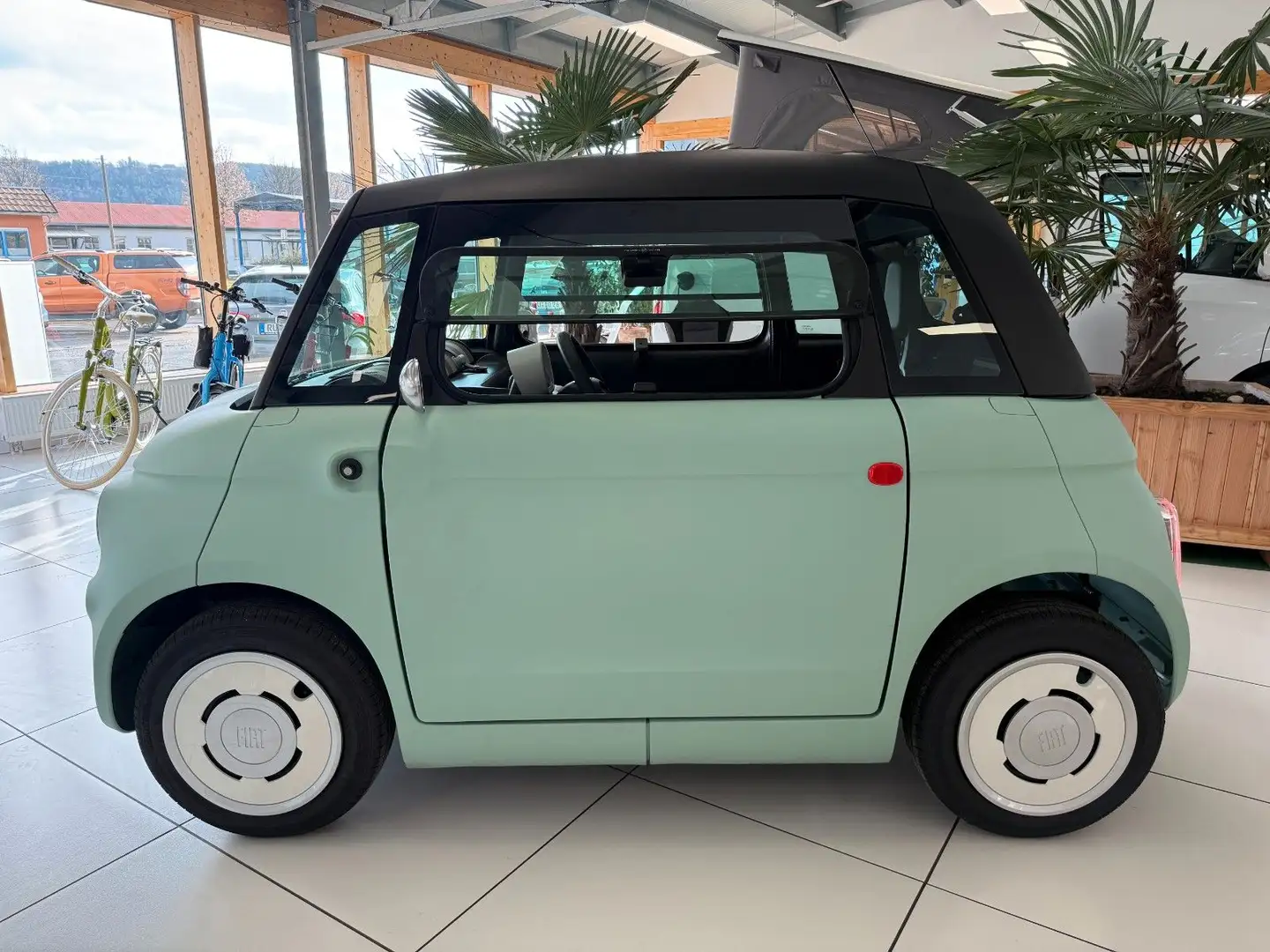 Fiat Topolino Handyhlt. / Fussmatten / Gepäcknetz Grün - 2