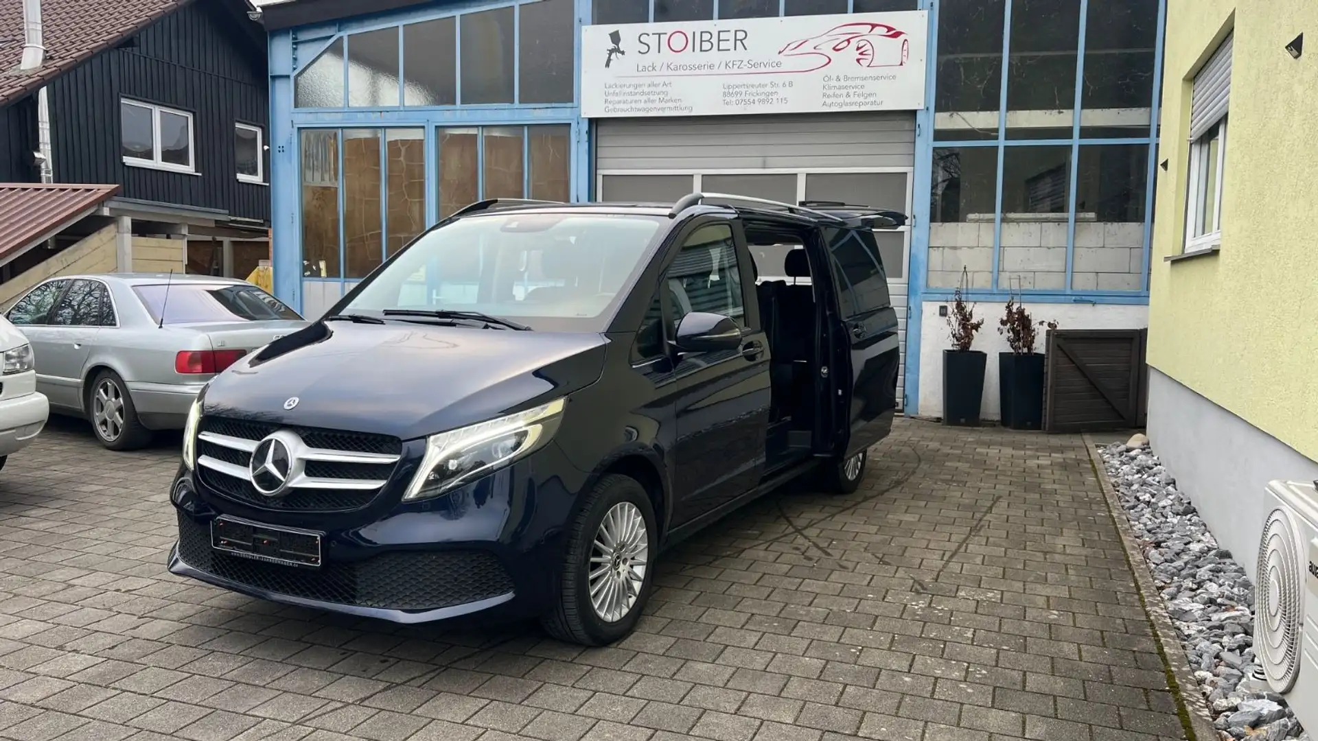 Mercedes-Benz V 220 V220d  EDITION 4MATIC lang/ DISTR/TOTW./SPUR Azul - 1