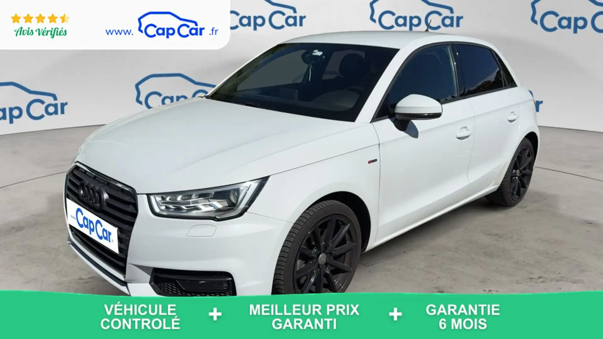 Audi A1 1.4 TSI 125 S-Tronic S-Line - Automatique Blanc - 1