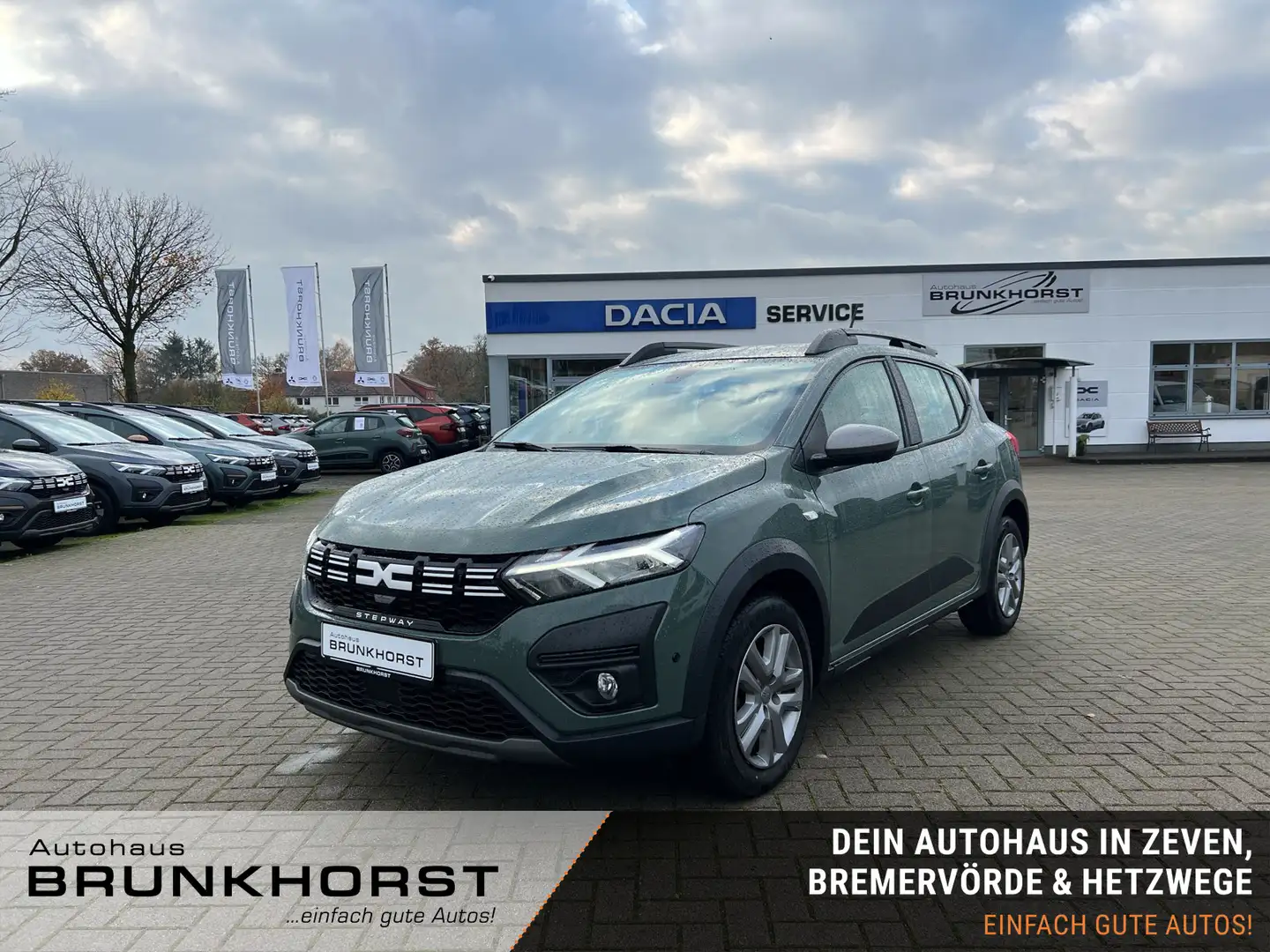 Dacia Sandero Stepway TCe 100 LPG Expression AHK+SHZ+NAVI Grün - 1