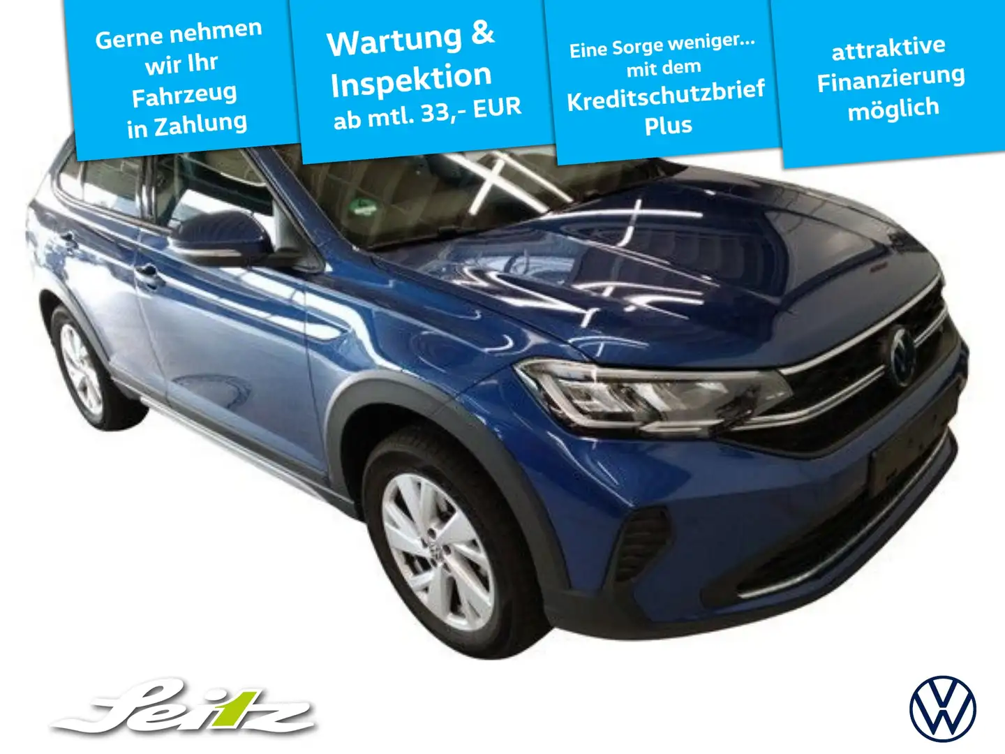Volkswagen Taigo 1.0 TSI Life *AHK*LED*KAMERA*NAVI* Bleu - 1