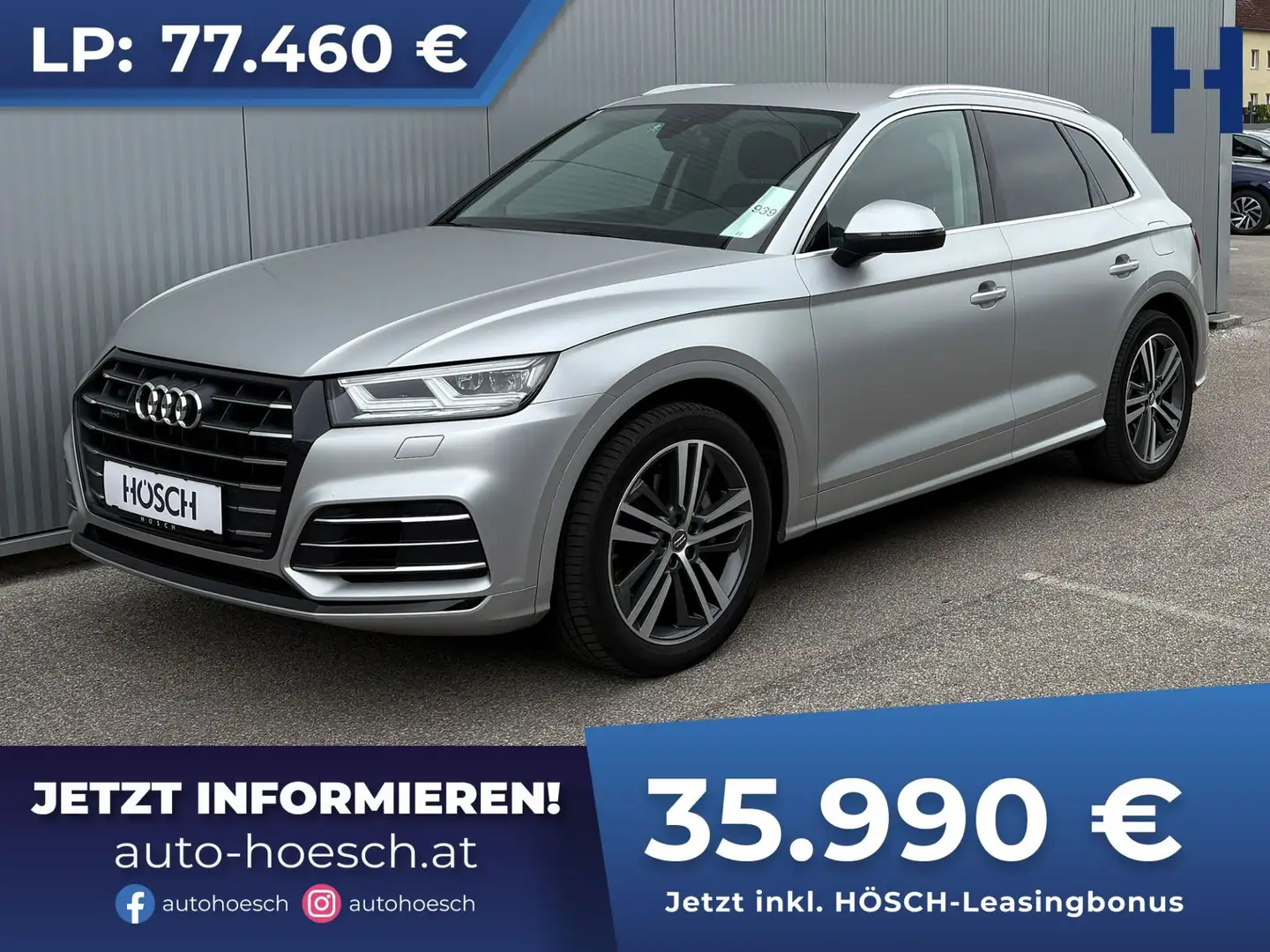 Audi Q5 55 TFSI e quattro PHEV LUFTFEDER MATRIX AHK Silber - 1