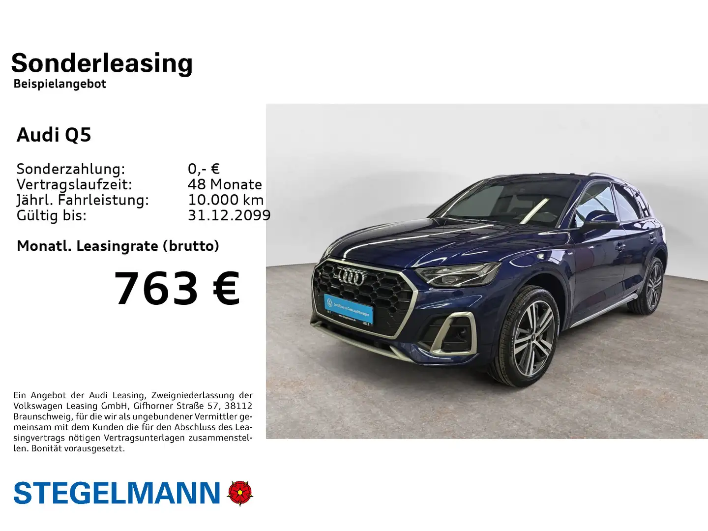 Audi Q5 55 TFSIe qu. S-tronic S-Line *LED*Navi*Top-Vi Blau - 2