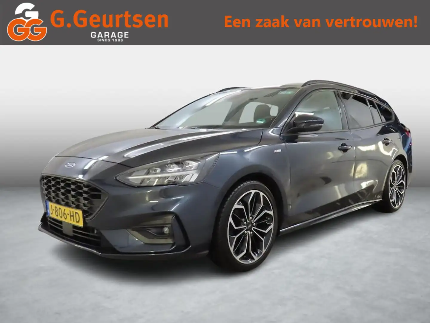 Ford Focus Wagon 1.0 EcoBoost ST Line Business Blauw - 1