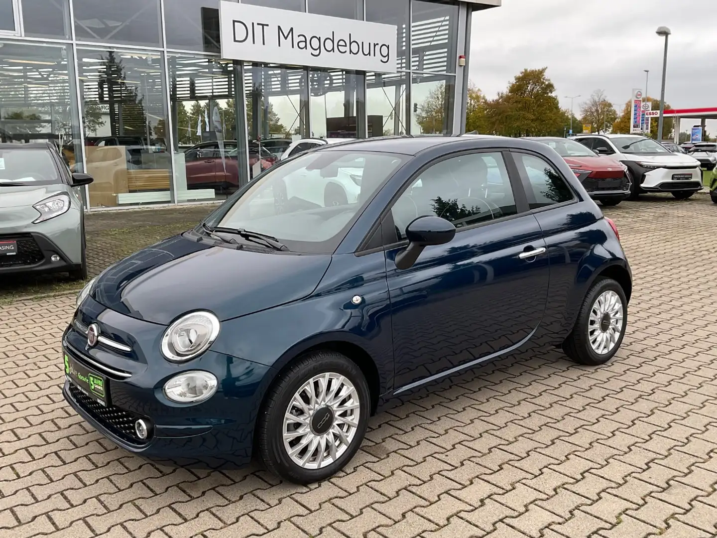 Fiat 500 1.0 Lounge LM+PDC+Facelift+CarPlay Bleu - 2