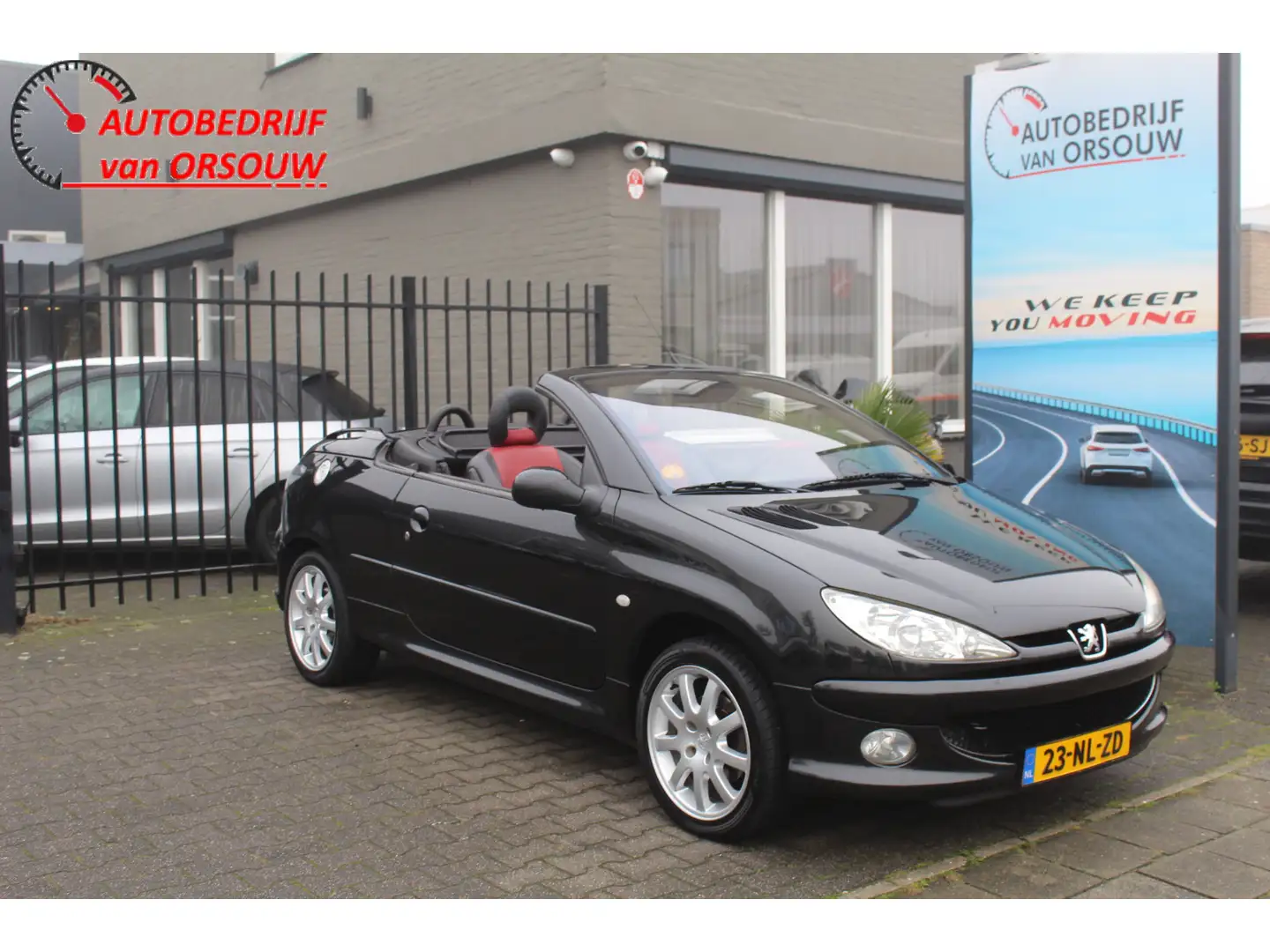 Peugeot 206 CC 2.0-16V Roland Garros Leder Clima Audio Lmv Noir - 1