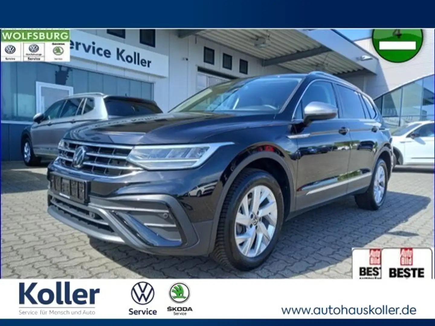 Volkswagen Tiguan Allspace Tiguan Allspace 2.0 TDI DSG AHK 7 Sitze Kamera Schwarz - 1