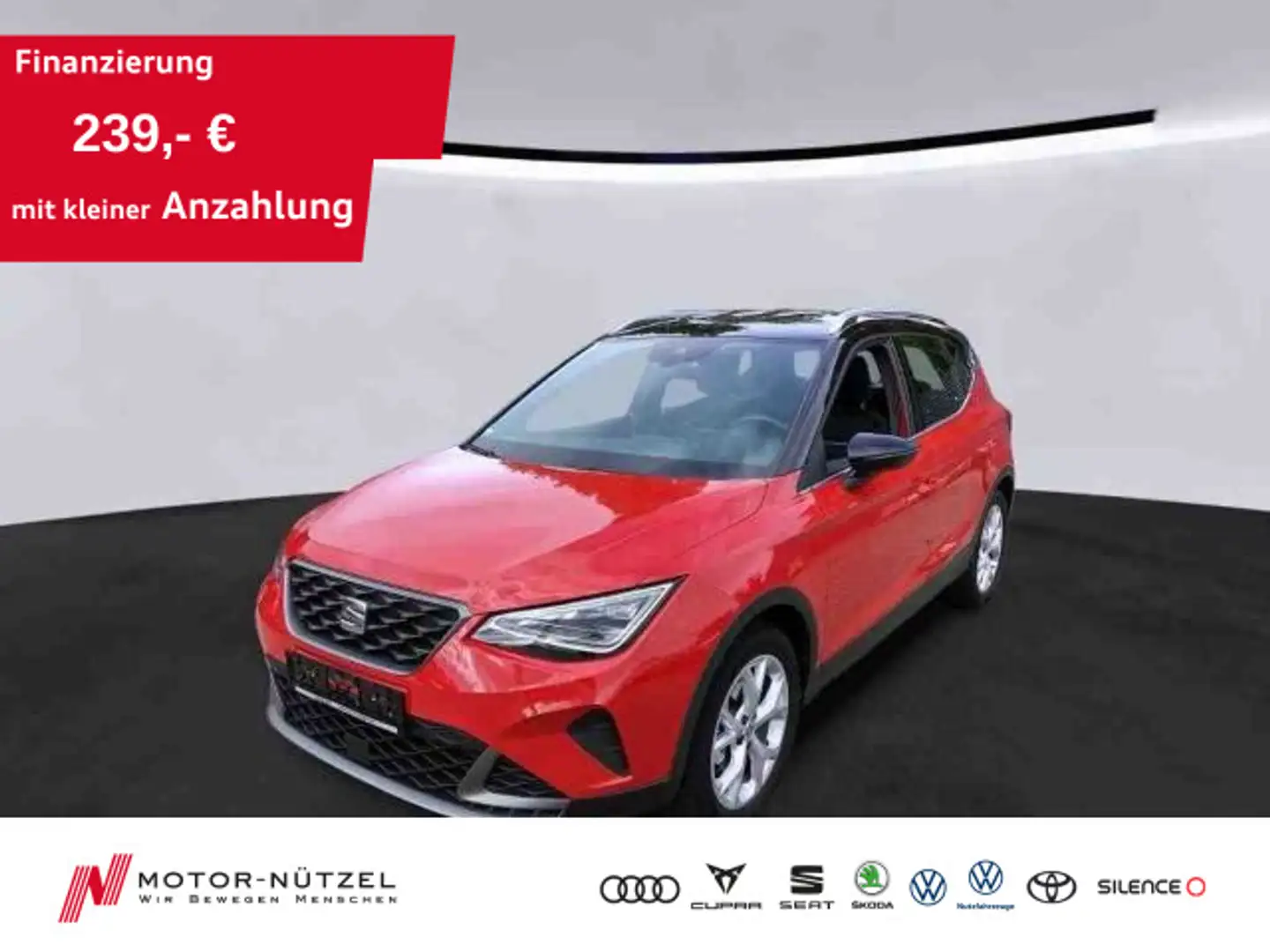 SEAT Arona 1.0 TSI FR LED+NAV+APP+SHZ+GRA+PDC+DAB+17" Rot - 1