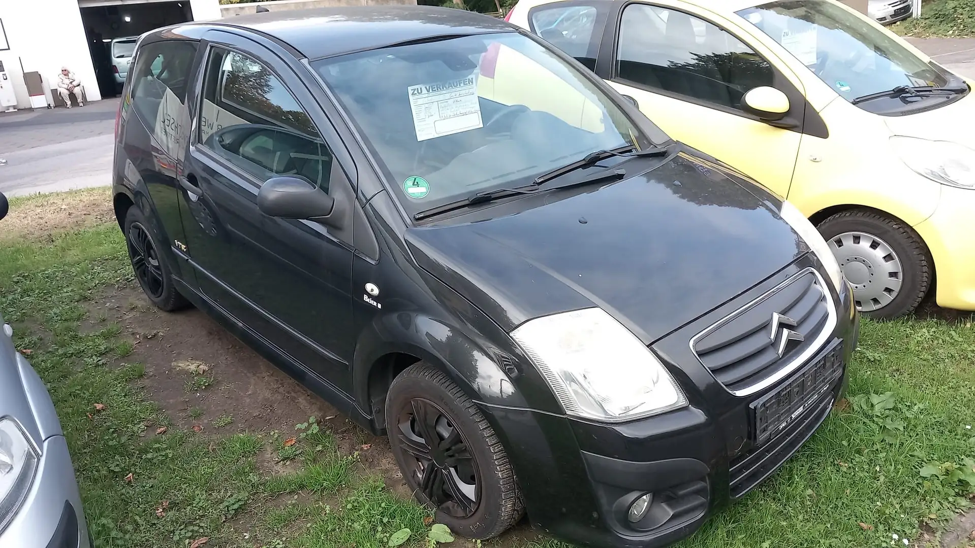 Citroen C2 Klima,eFh,2 Jahre Tüv,Zv,Servo,1 Jahr Garantie Schwarz - 1