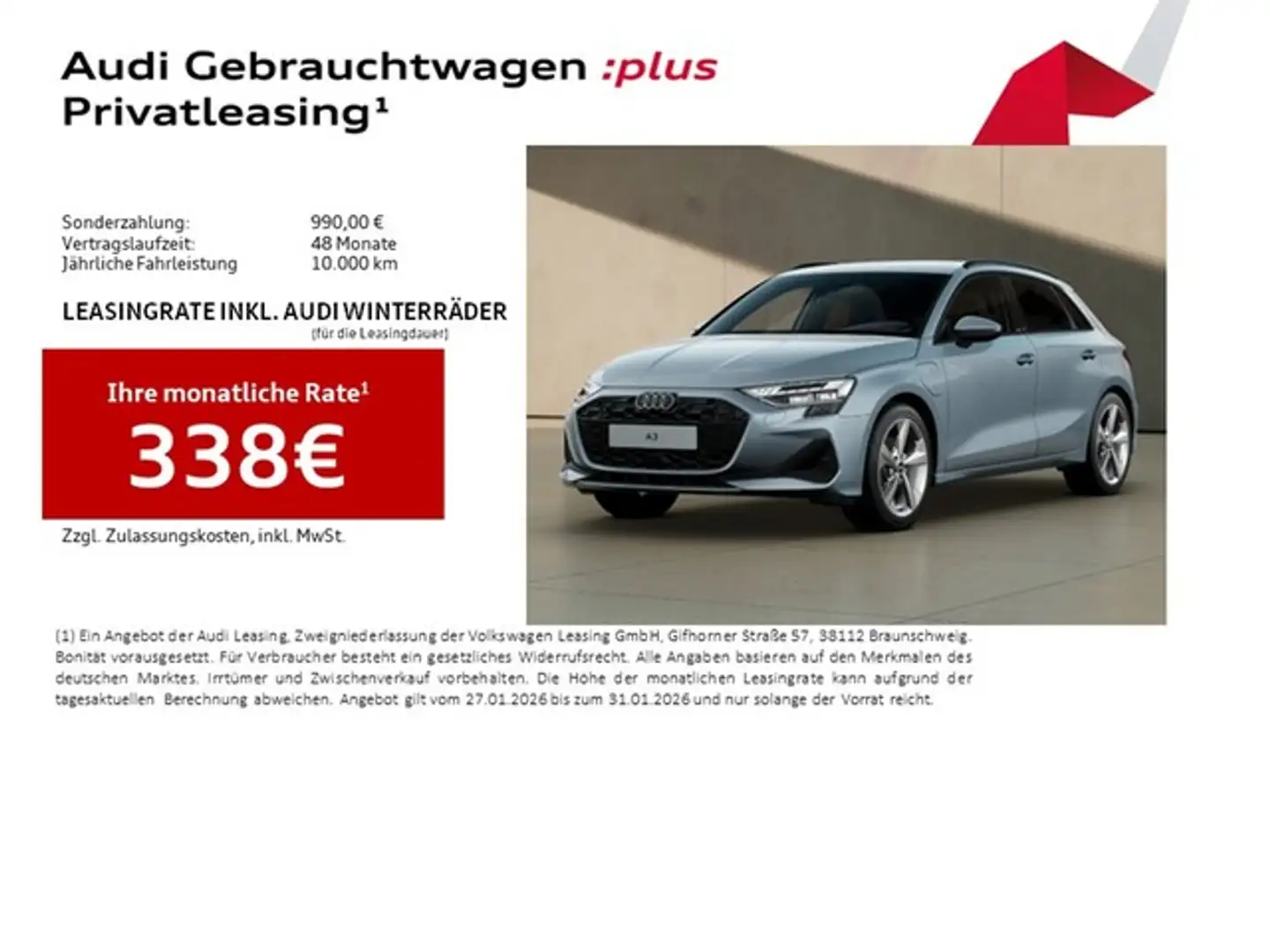 Audi A3 Sportback 40 TFSI e LED Navi+ Sports. ACC LM18 ... Grau - 2