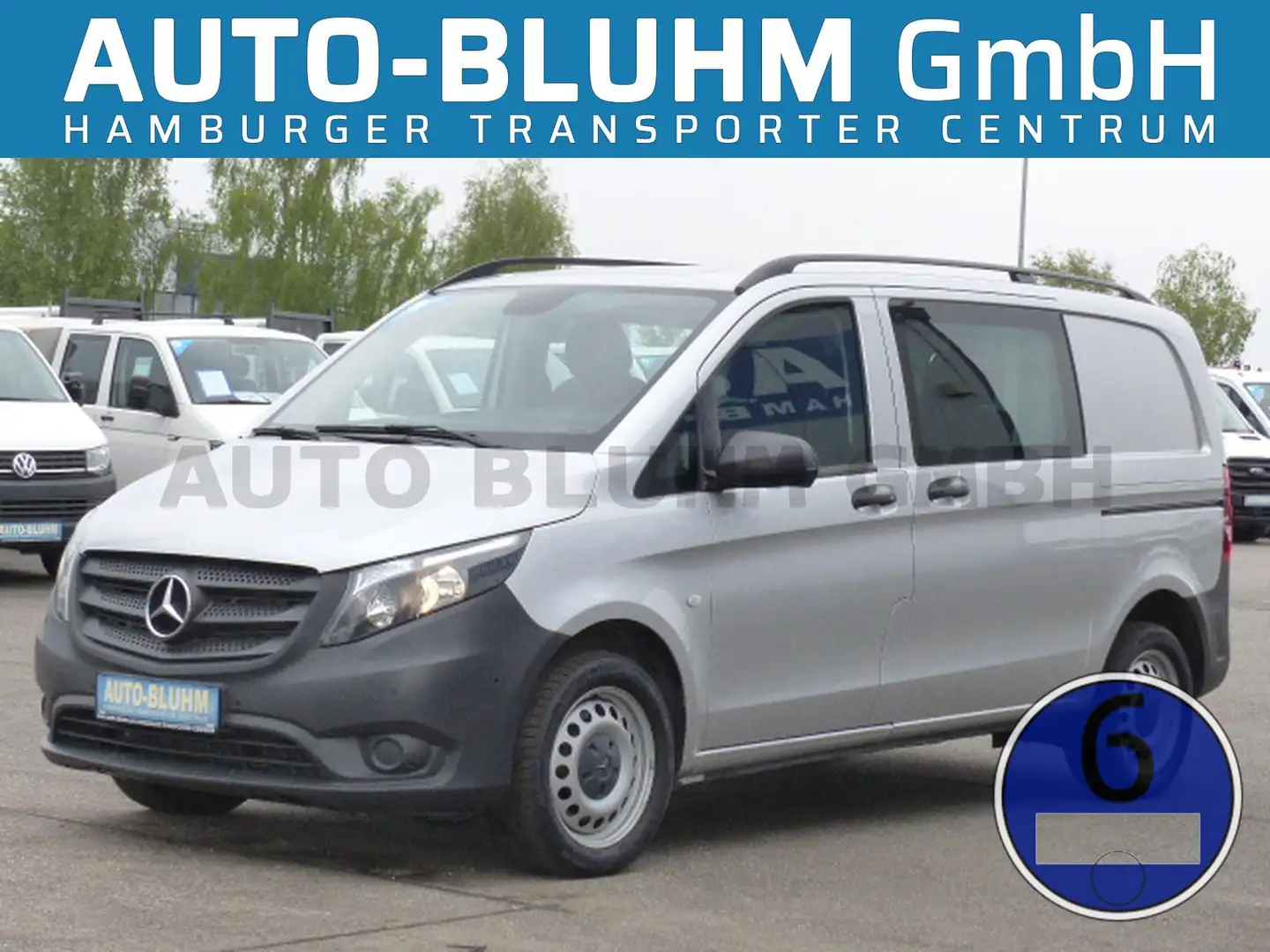 Mercedes-Benz Vito 114 CDI Mixto Compact 4X4 + AC 5-Sitze Navi Silver - 1