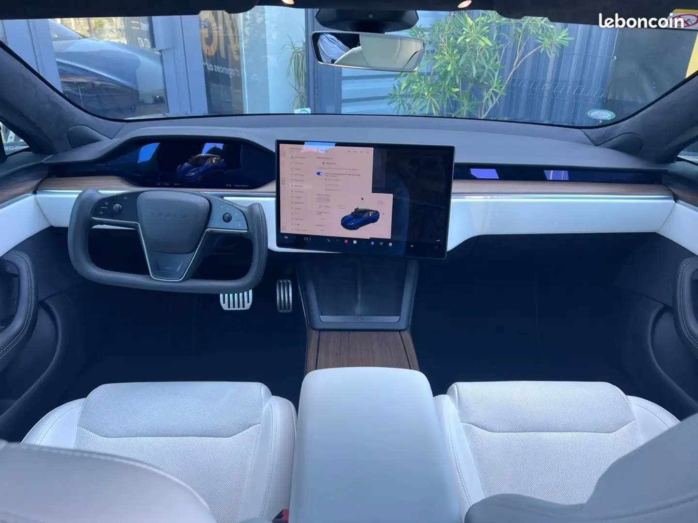 Tesla Model S model-s electric 720ch 100kwh long-range 4wd bva Bleu - 2